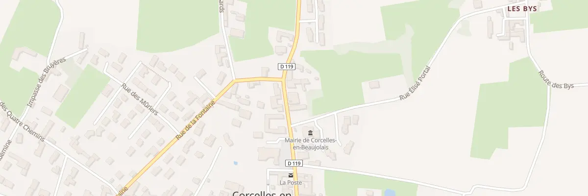 Plan du 192 Rue de la Mairie à Corcelles-en-Beaujolais