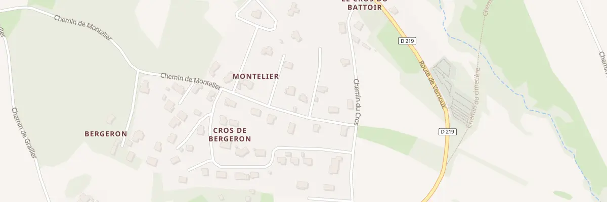 Plan du 90 Che du Montelier à Alboussière