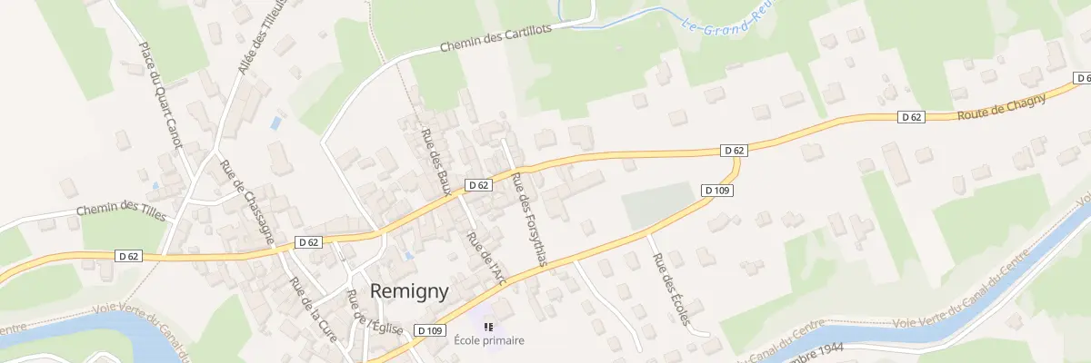 Plan du 43 Rte de Chagny à Remigny