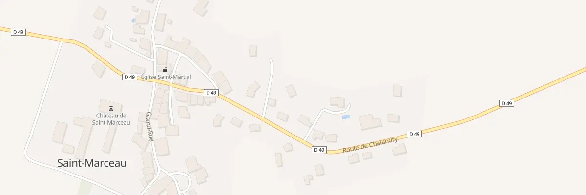 Plan du 9 Rte de Chalandry à Saint-Marceau