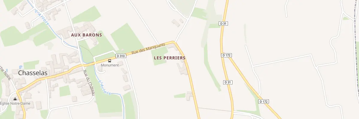 Plan du 5060 Les Perriers à Chasselas