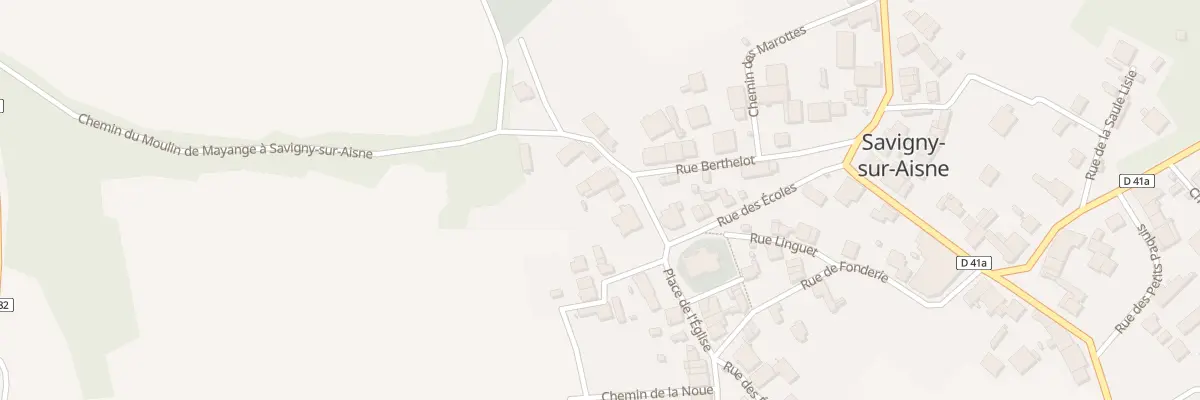 Plan du 2 Rue Jean Payart à Savigny-sur-Aisne