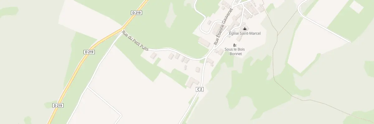 Plan du 3 Rue du Petit Puits à Bouzeron