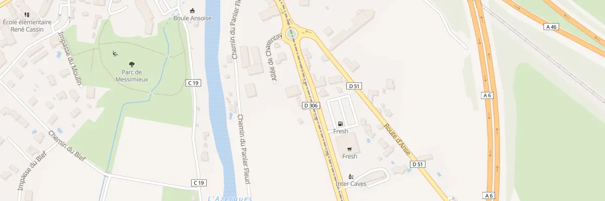 Plan du 231 Rte de Lyon à Anse