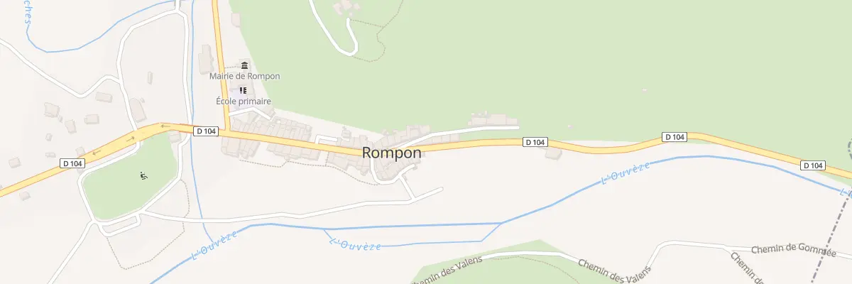 Plan du 30 Mte de la Combe à Rompon