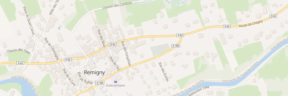 Plan du 39 Rte de Chagny à Remigny