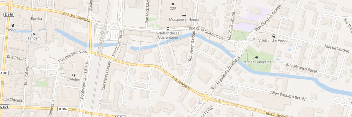 Plan du 209 Rue Ampere à Villefranche-sur-Saône
