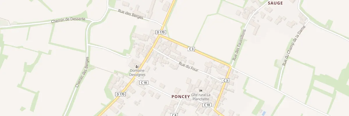 Plan du 14 Rue du Four à Givry