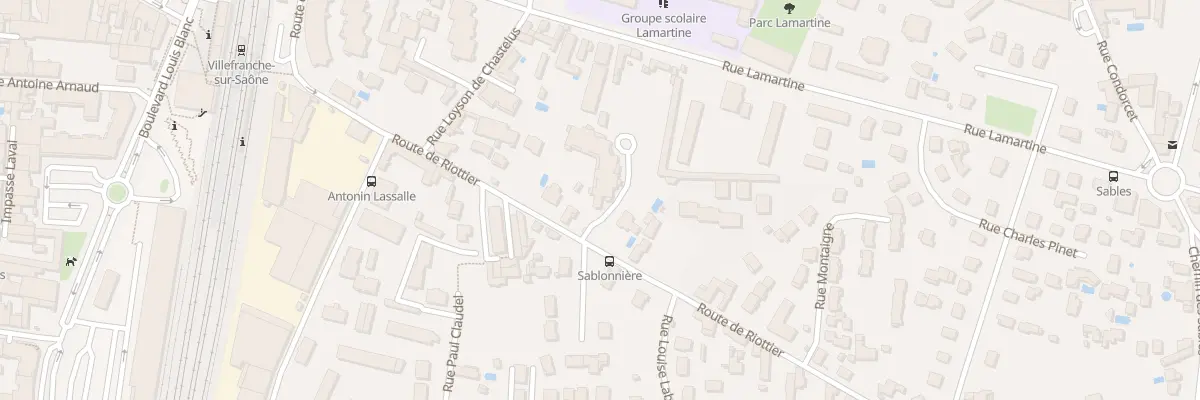 Plan du 387 Rte de Riottier à Villefranche-sur-Saône