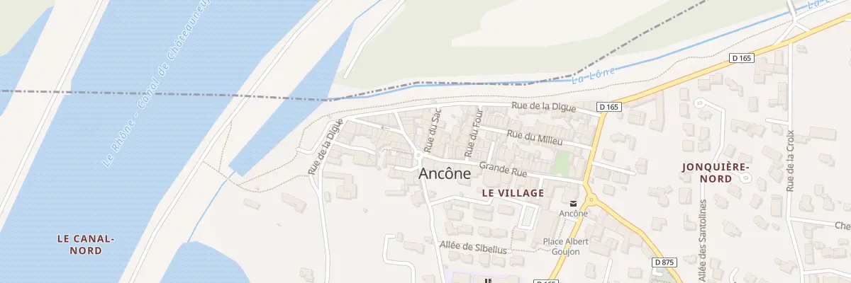 Plan du 1 Rue du Sac à Ancône