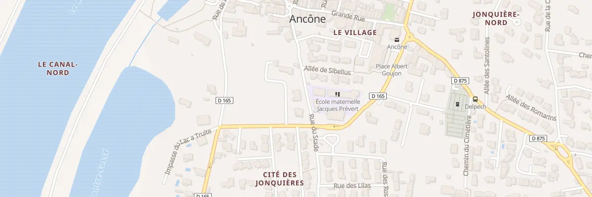 Plan du 5347 Rue du Stade à Ancône