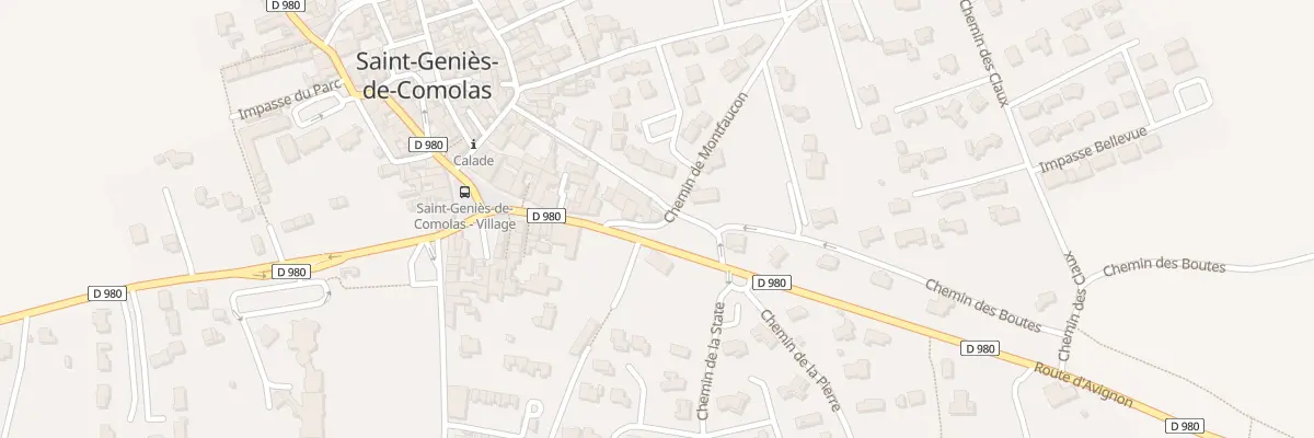 Plan du 7 Che de Montfaucon à Saint-Geniès-de-Comolas