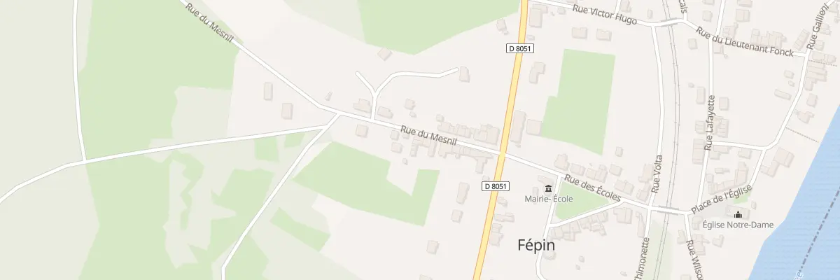 Plan du 12 Rue du Mesnil à Fépin