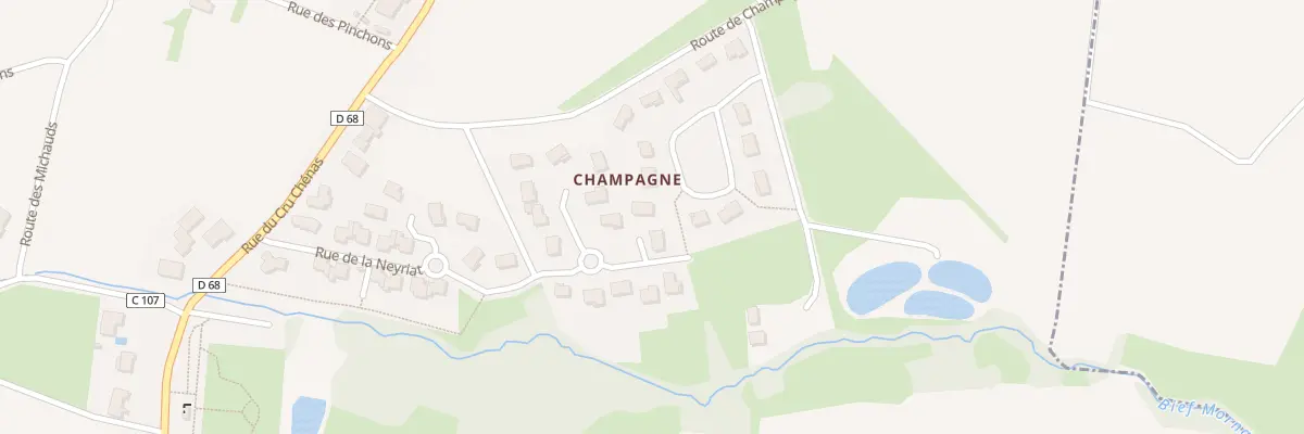 Plan du 303 Rue de la Neyriat à Chénas