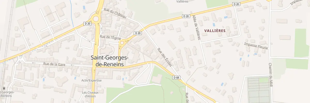 Plan du 8 Rue des Écoles à Saint-Georges-de-Reneins