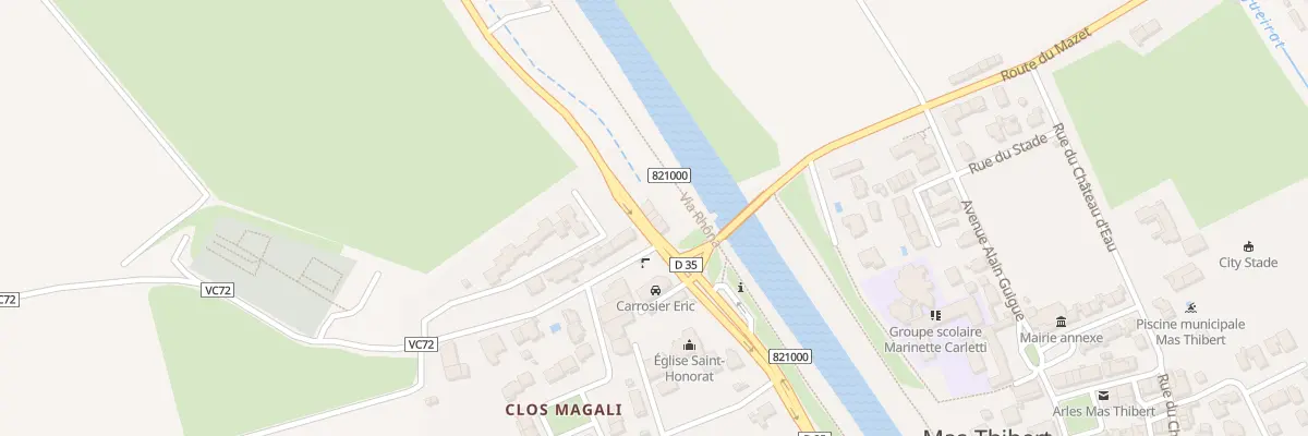 Plan du 9147 Quai Mas-Thibert à Arles