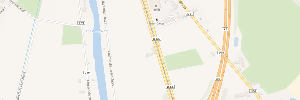 Plan du 1 Rte de Lyon à Anse