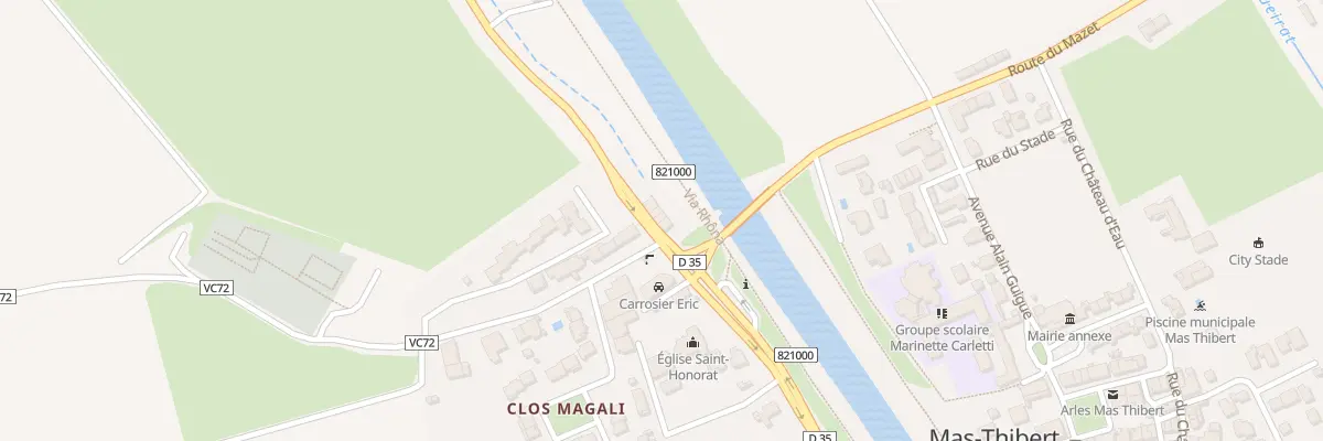 Plan du 9212 Quai Mas-Thibert à Arles