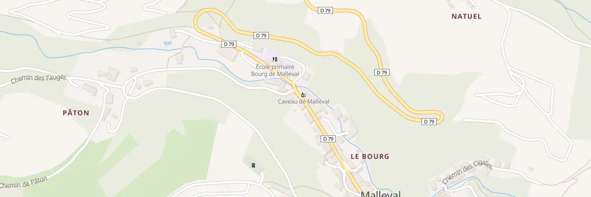 Plan du 861 Rte du Bourg à Malleval