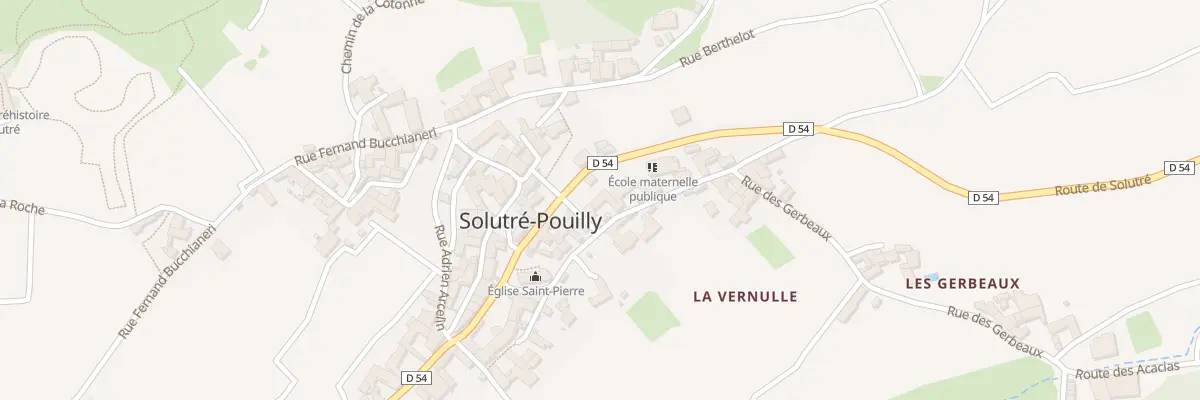Plan du 5017A Solutre à Solutré-Pouilly