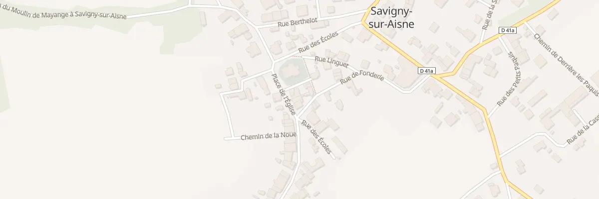 Plan du 5 Pl de l’Eglise à Savigny-sur-Aisne