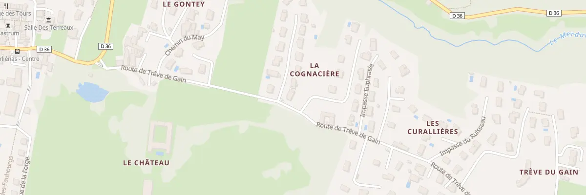 Plan du 315 Rte de Trêve de Gain à Orliénas