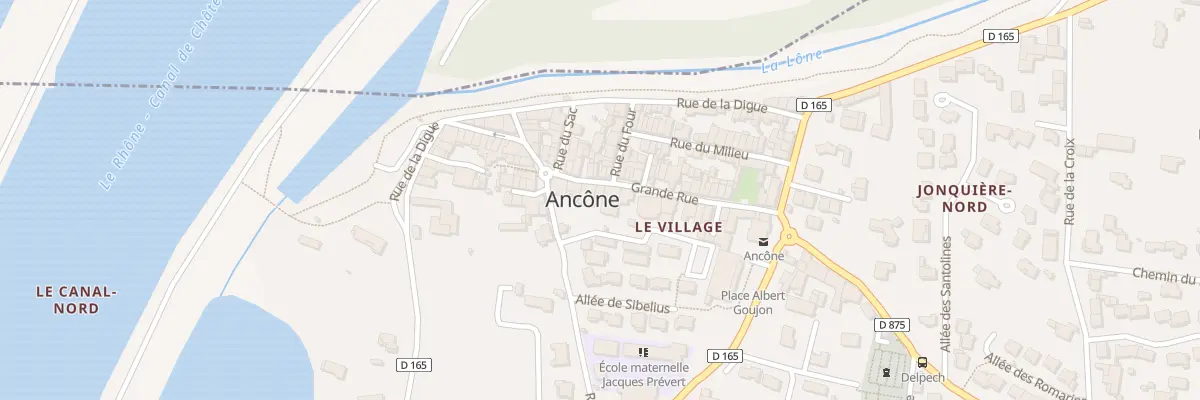 Plan du 24 Gr Grande Rue à Ancône