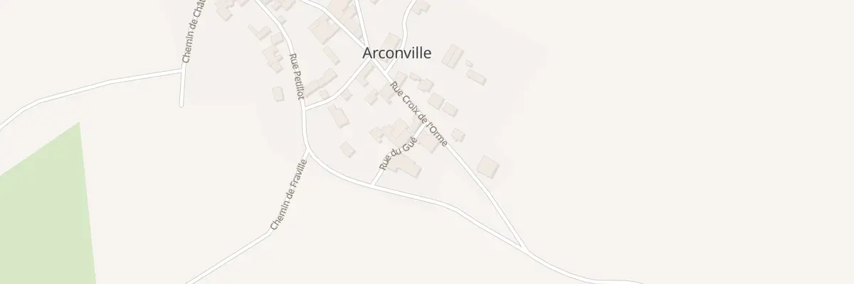 Plan du 1 Rue du Gue à Arconville