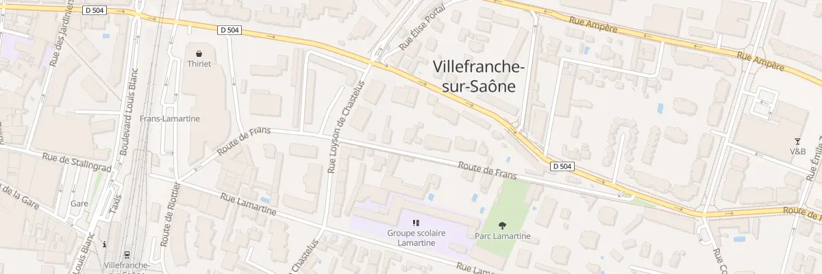 Plan du 321 Rte de Frans à Villefranche-sur-Saône