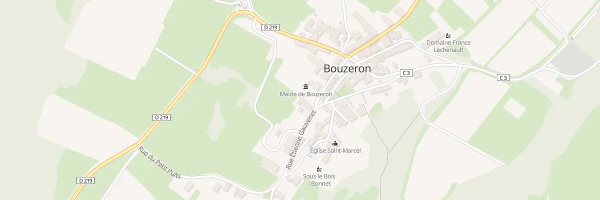 Plan du 2B Rue Etienne Gauvenet à Bouzeron