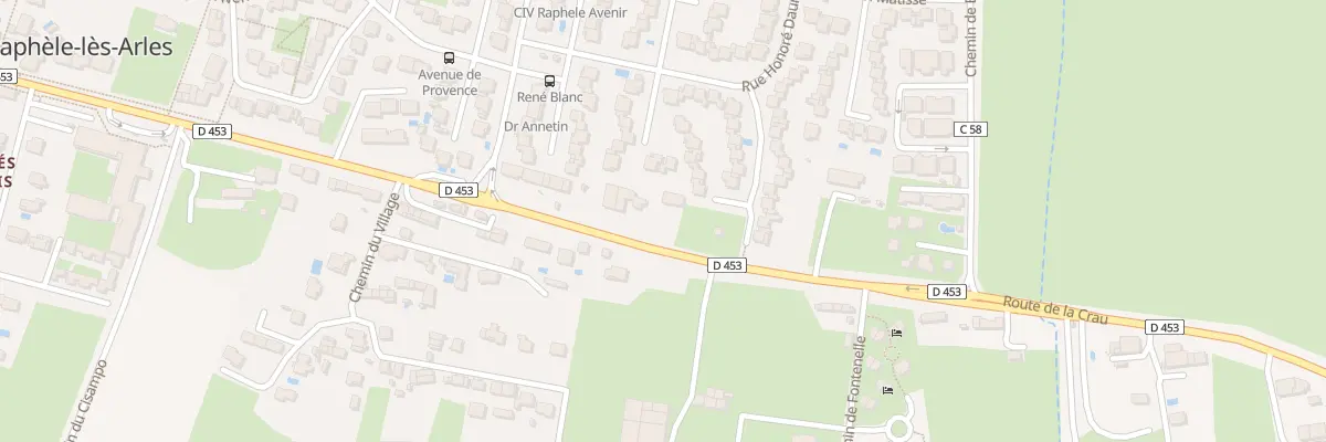 Plan du 97 Rte de la Crau Raphele à Arles