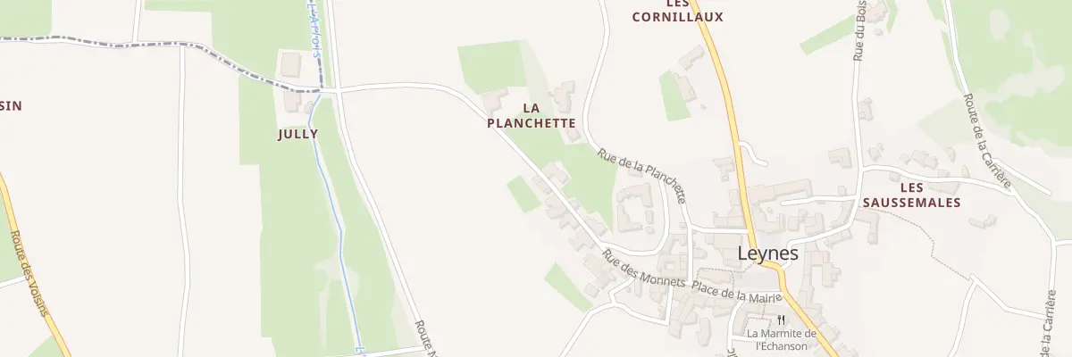 Plan du 177 Rue des Monnets à Leynes