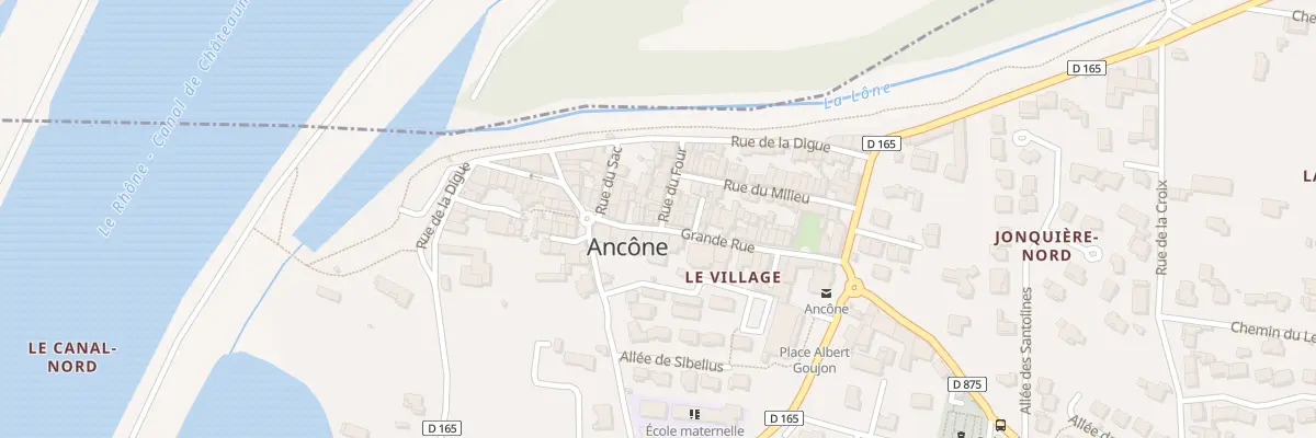Plan du 1 Rue du Four à Ancône