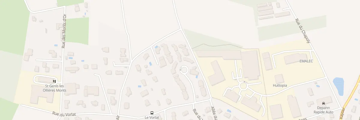 Plan du 8 Rue du Vorlat à Saint-Genis-les-Ollières