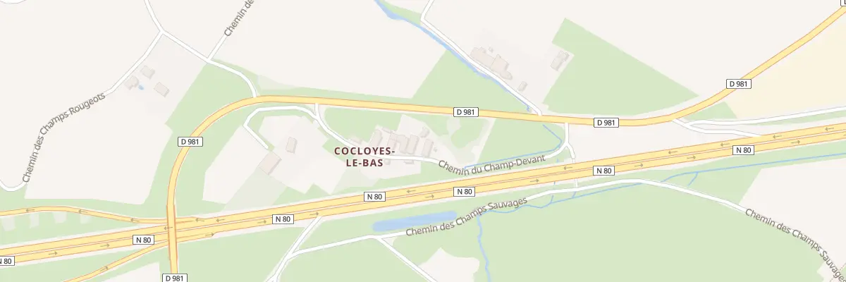 Plan du 5254 Cocloye à Saint-Désert