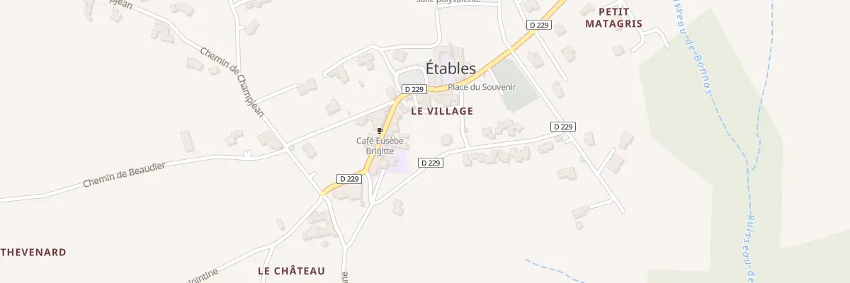 Plan du 280 Rue des Payas à Étables