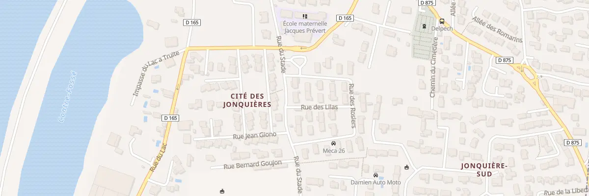 Plan du 6 Cité des Jardins à Ancône