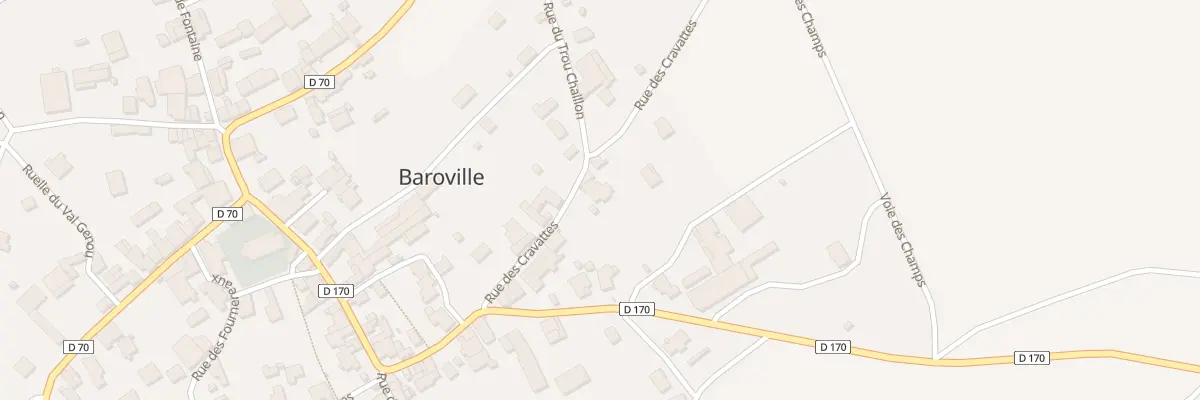 Plan du 10 Rue des Cravattes à Baroville