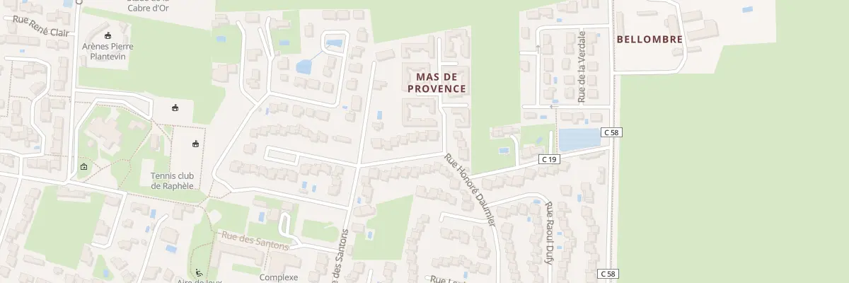 Plan du 48 Rue Honore Daumier Raphele à Arles
