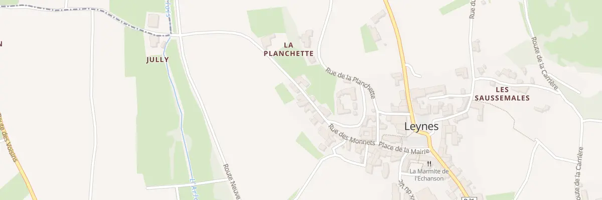 Plan du 147 Rue des Monnets à Leynes