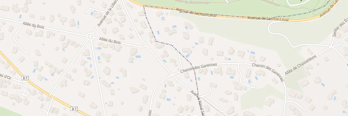 Plan du 23 Che des Garennes à Marcy-l’Étoile