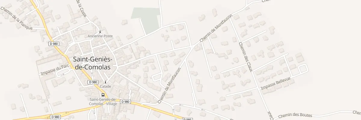 Plan du 9 Che de Montfaucon à Saint-Geniès-de-Comolas