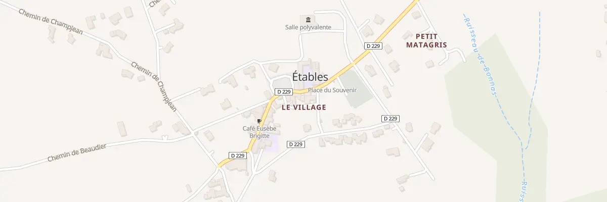 Plan du 5131 Le Village à Étables