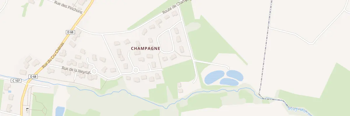 Plan du 212 All de Champagne à Chénas