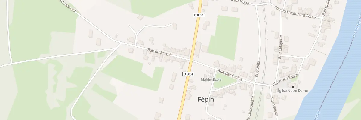 Plan du 5085 Rue du Mesnil à Fépin