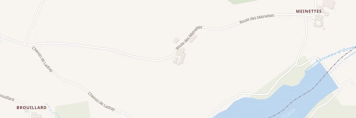 Plan du 1300 Rte des Meinettes à Saint-Jeure-d’Ay