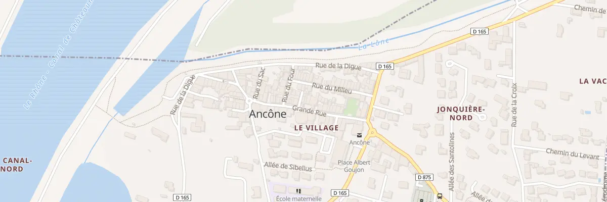 Plan du 33 Gr Grande Rue à Ancône