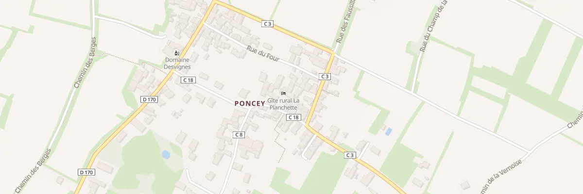 Plan du 34 Rue de la Planchette à Givry