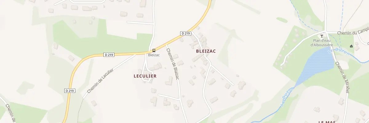 Plan du 65 Che de Blaizac à Alboussière
