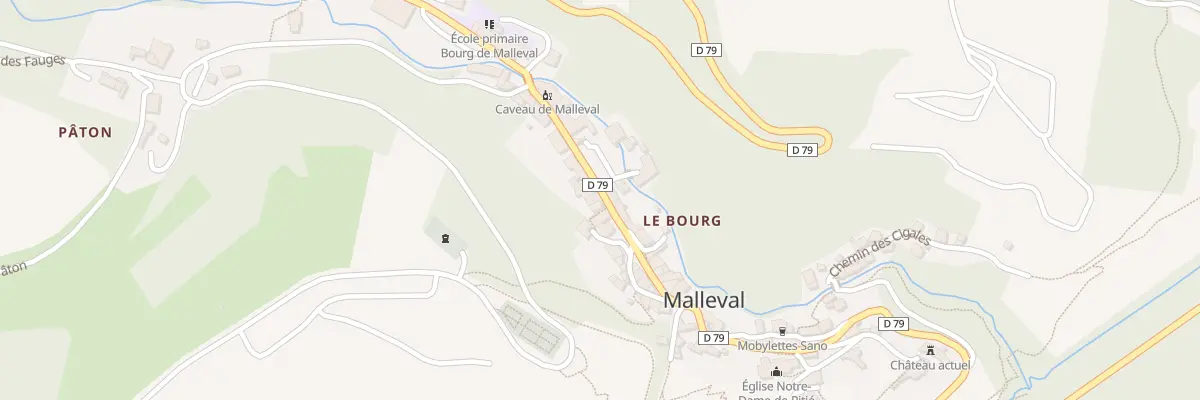Plan du 5064 Le Bourg à Malleval